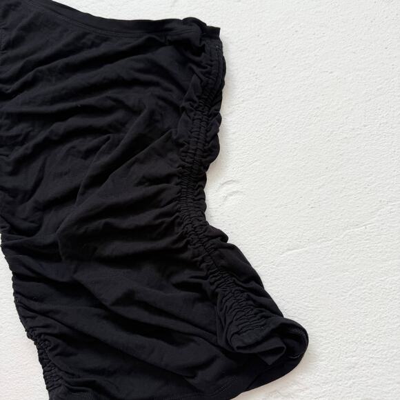 Good American One Shoulder Ruched Stretchy Top, Size Small - Picture 4 of 7